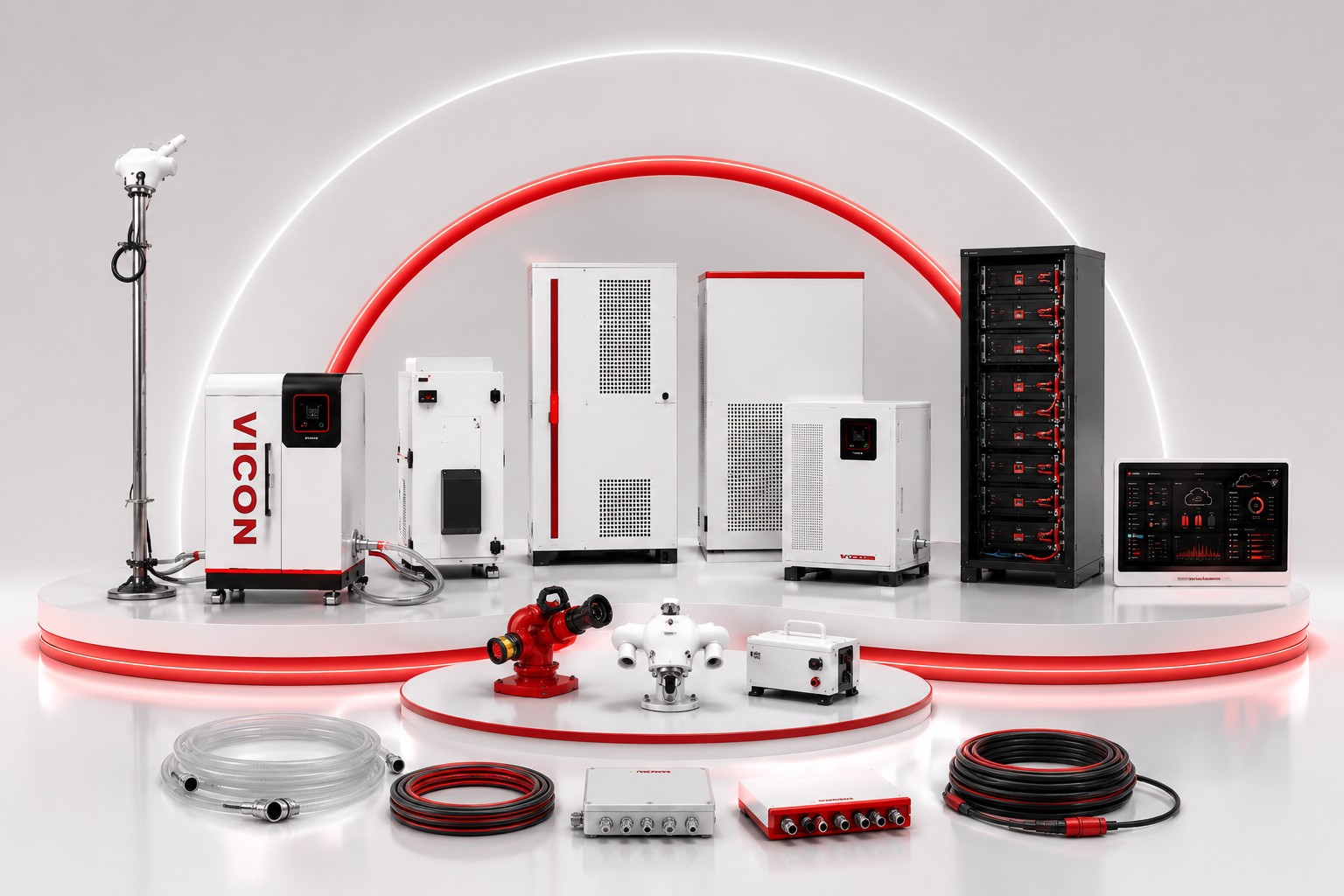 Complete Vicon system components